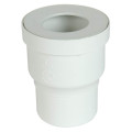 Pipe de wc sortie droite, Ø 100, en pvc blanc, Ø dm mini 95, Ø dm maxi 100
