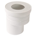 Pipe de wc sortie droite excentrée pour wc, Ø 100, Ø dm mini 85, Ø dm maxi 107