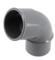Coude ø 32 mm, mâle-femelle à 67°30, à coller, gris, en pvc