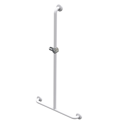 Barres d'appui inox recouvert d'époxy - blanc - main courante en t 600mm*1200mm