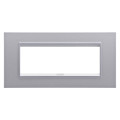 Plaque lux 6p titane monochrome
