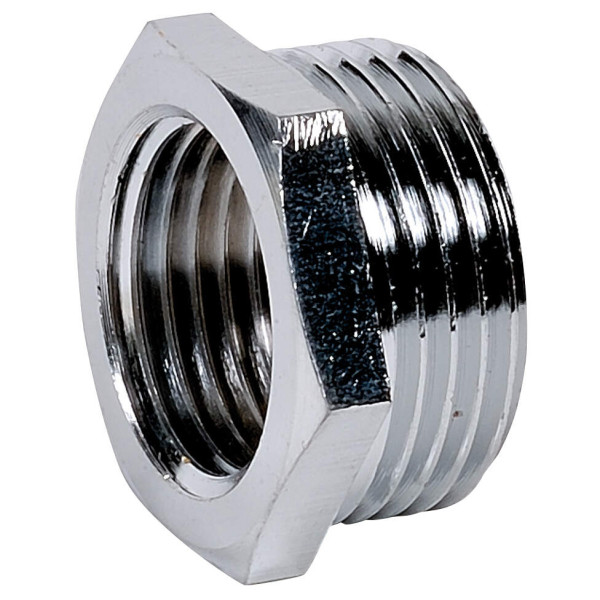 Réduction mf chromée 241g m1"- 3/4"f raccord laiton chromé à visser