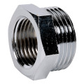 Mamelon réduit chromé 243g m 3/4-f 1/2" raccord laiton chromé à visser