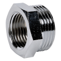 Mamelon réduit chromé 243g m 3/4-f 1/2" raccord laiton chromé à visser