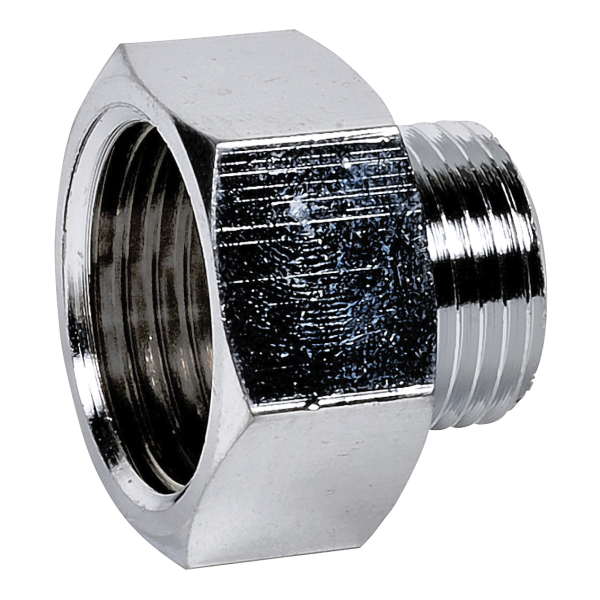 Mamelon"mf chromé 246g 3/4 - 1/2" raccord laiton chromé à visser