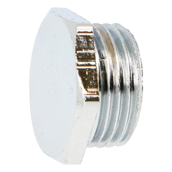 Bouchon chromé 292g 1/2"m raccord laiton chromé à visser