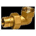 Coude union 3/8"mf 3 pièces laiton à visser sphéro-conique