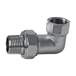 Coudé union 3/4"mf nickelé 3 pièces laiton à visser sphéro-conique