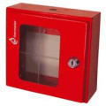 Coffret vanne police rouge 165 x55x60 avec serrure +verre dormant