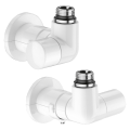 Robinet dble equerre gauche blanc m23x1,5 code usine : 400401