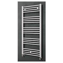 Mahana droit mixte 500x1496 acier blanc sèche-serviette 631w + kit élec 500w