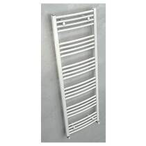 Mahana galbé mixte 500x1496 acier blanc sèche-serviette 631w + kit élec 500w