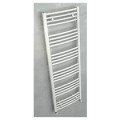 Mahana galbé mixte 500x1496 acier blanc sèche-serviette 631w + kit élec 500w