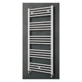 Mahana droit mixte 600x1775 acier blanc sèche-serviette 858w + kit élec 750w