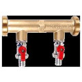 Manchette de rinçage entraxe 180 mm avec 2 vannes + tétine