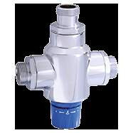Mitigeur thermostatique 1"1/4 montage en t, chromé, filtres et clapets