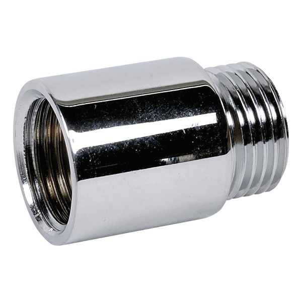 Rallonge chromée l100 3/8"mf raccord laiton à visser