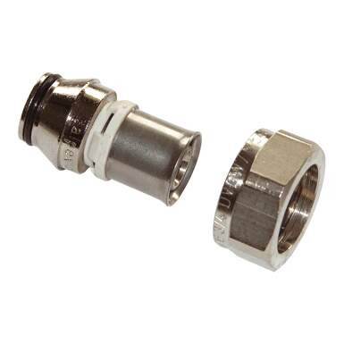Raccord eurocone 3/4"f 16x2 multicouche à sertir avec raccord laiton