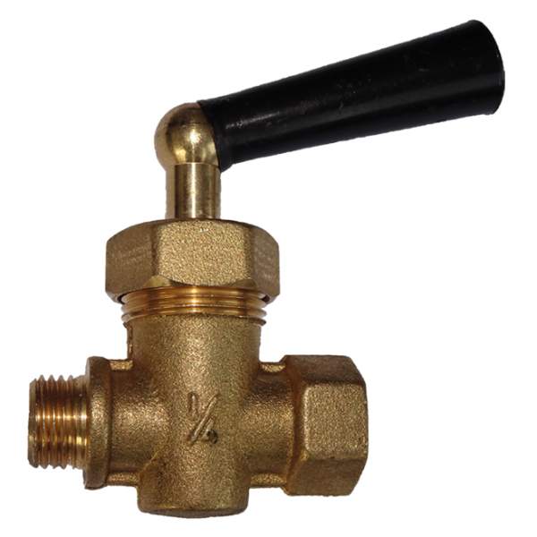 Robinet porte-manomètre 1/2" à poignée pour manomètre, hrydromètre