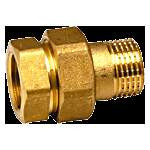 Raccord union 1"1/4 mf 3 pièces laiton à visser sphéro-conique