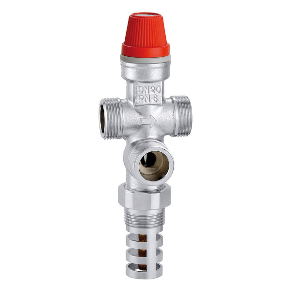 Soupapesuretéthermique 120°c 6 bar Ø3/4"m à remplissage code usine : 544501