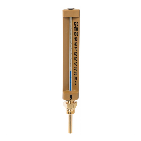 Thermo.indus. dr l.200 (-30+50) noir corps plastique graduation blanche