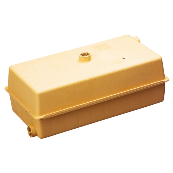 Vase d'expansion ouvert polyprop 22l avec 3 inserts taraudés 3/4" tmax 90°c