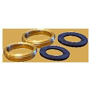 Fourrure laiton 1"1/2f - 2"m  la paire avec joint