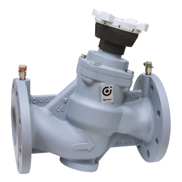 Vanne equilibrage manu fonte pn16 dn150 kvs 486 m3/h code usine 130153