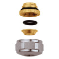 Ecrou chromé - bague laiton 3/4"f Ø18 tube métal 10bar -25°c à 120°c