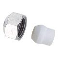 Ecrou chromé - bague ptfe 23x1,5 cu Ø16 pour robinetterie de radiateur