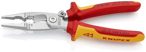 Pince multi-fonctions 200mm chrome 1000v