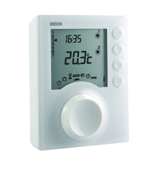 Programmateur de chauffage Delta Dore Driver 620 de 1 à 2 zones avec fil pilote