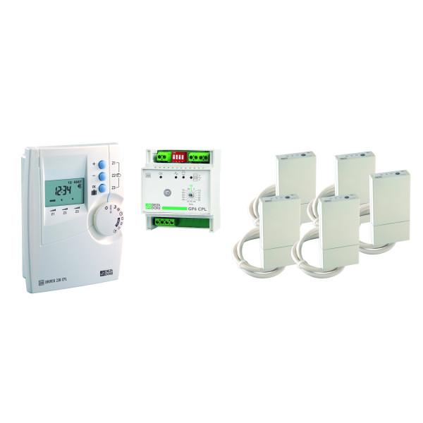 Gestionnaire d'énergie 3 zones Delta Dore Pack Driver 630 CPL/FP pour chauffage électrique