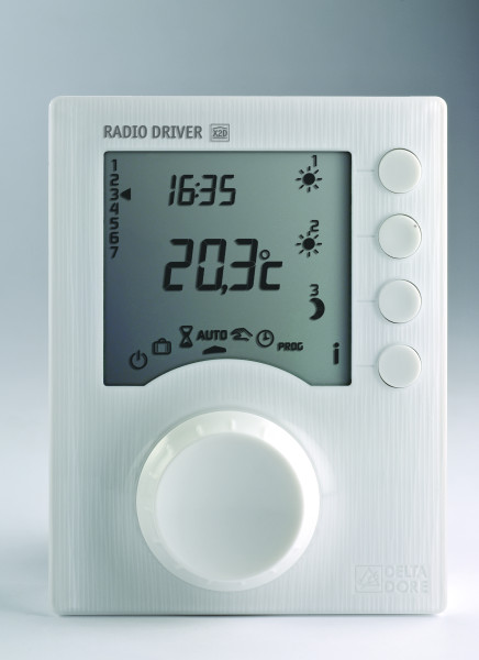 Gestionnaire d'énergie 3 zones Delta Dore Pack Driver 630 radio / courant porteur / fil pilote