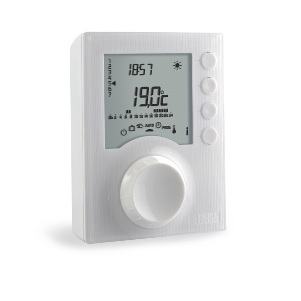 Thermostat programmable Delta Dore Tybox 1117 filaire pour chauffage eau chaude à piles