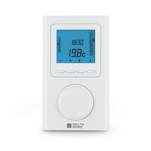 Programmateur Connectable Sans Fil à Pile pour Système de Chauffage Delta 8000 Master Delta Dore