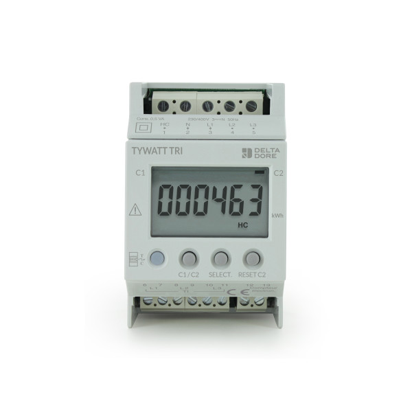 Delta Dore Tywatt Indicateur de consommation pour compteur triphasé