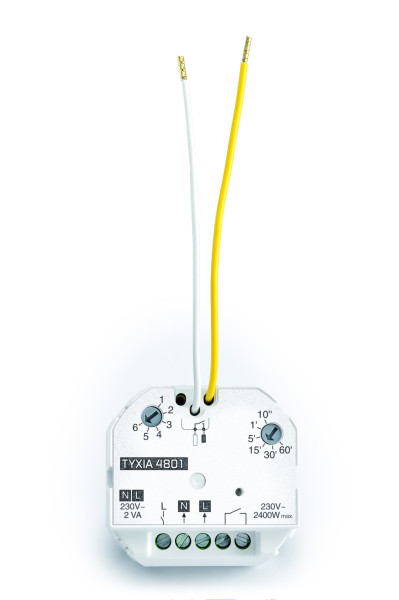 Delta Dore Tyxia 4801 Micromodule Récepteur Sortie Contact Sec 10A Marche / Arrêt + Minuterie X3D