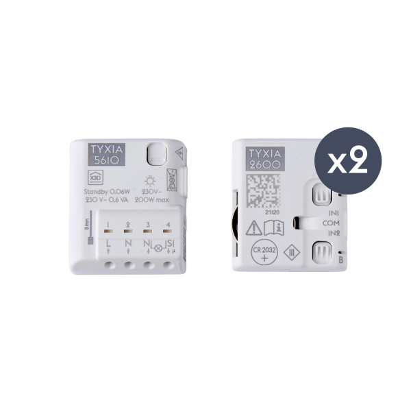 Créer un va-et-vient sans fil Delta Dore Pack Tyxia 511 sans neutre pour éclairage