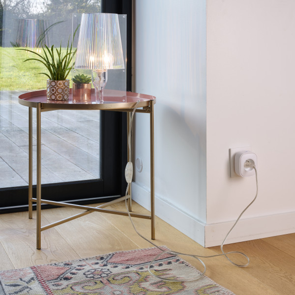 Prise connectée Delta Dore Easy Plug E16EM avec mesure de la consommation 16A blanc