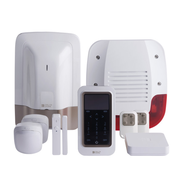 Alarme connectée Delta Dore Pack Tyxal+ sans fil 8 zones avec Tydom Home