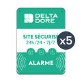 Plaque alu site sécurisé delta dore