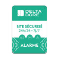 Plaque alu site sécurisé delta dore