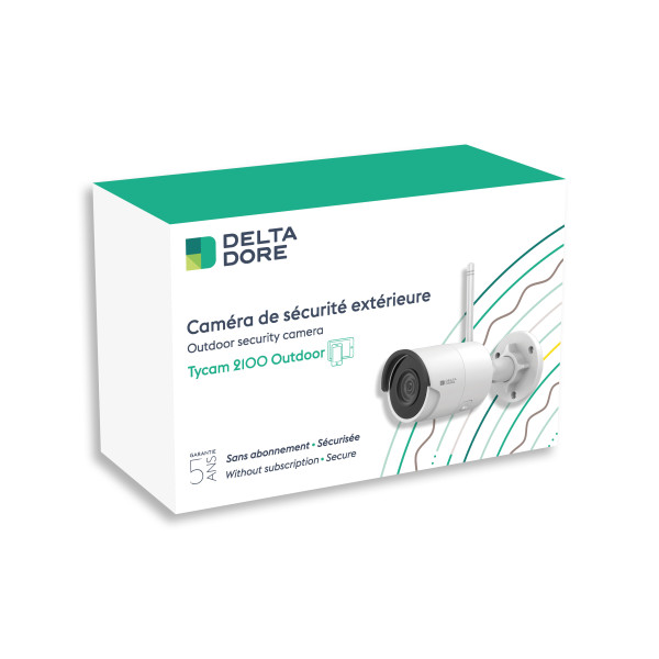 Caméra de surveillance extérieure Delta Dore Tycam 2100 Outdoor Wifi HD 1080P blanc