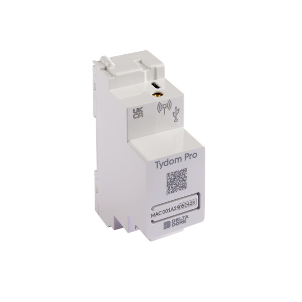 Box domotique connectée Delta Dore Tydom Pro sur tableau électrique 