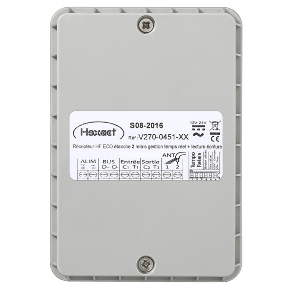 Récepteur radio 868 mhz 2 relais intégrés cent. hexact t hexa c22, c24 et c34/a