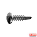 Boîte de 200 Vis Ram Autoperçeuses – Tête Ronde – 4,8 x 16 mm