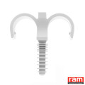 Sach 10 ramclip blanc dble 16 mm