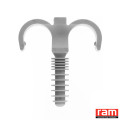 Sach 10 ramclip gris dble 16 mm